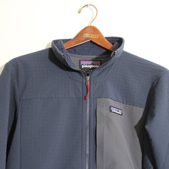 Patagonia Men's R2 TechFace Fleece Jacket Navy Blue Full Zip Size Small - Picture 3 of 12
